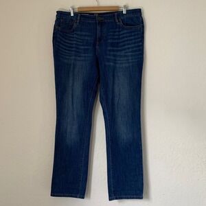 Kut‎ from the Kloth Carrie Boyfriend Jeans Women 16 Blue Stretch Denim Straight